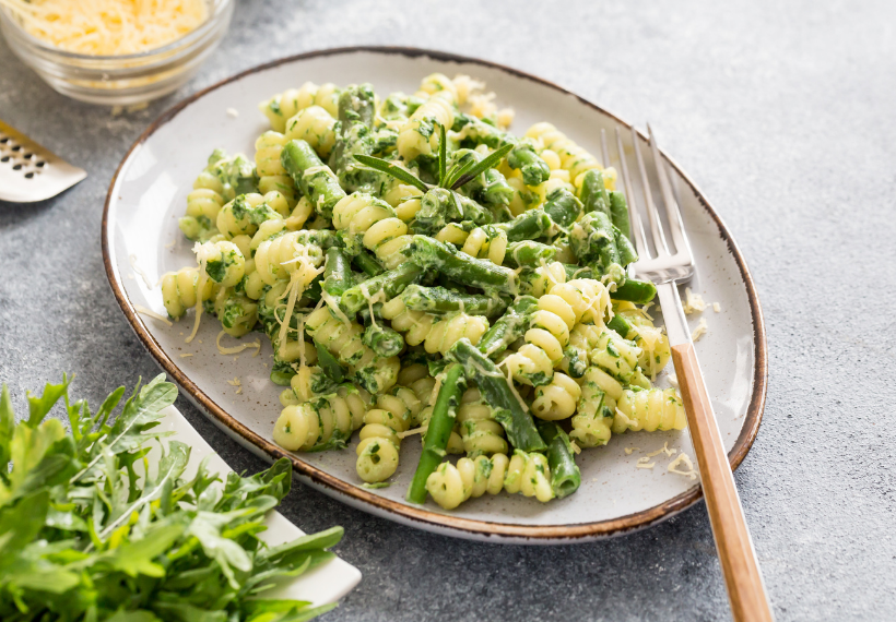 Fusilli with Pesto Sauce
